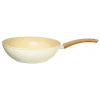 Wok Harmony D28cm en aluminium forgé beige - Beige- 5five