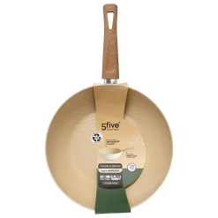 Wok Harmony D28cm en aluminium forgé beige - Beige- 5five