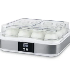 Yaourtiere HKoeNIG - ELY120 - Capacité 12 pots de 160ml - Programmable jusqu'a 15h - 15W