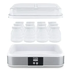 Yaourtiere HKoeNIG - ELY120 - Capacité 12 pots de 160ml - Programmable jusqu'a 15h - 15W