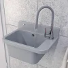 Zorg évier Paron Granitan avec robinet de cuisine extensible - Gris